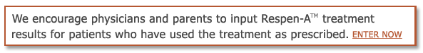 We encourage physicians and parents to enter results in the Databank.